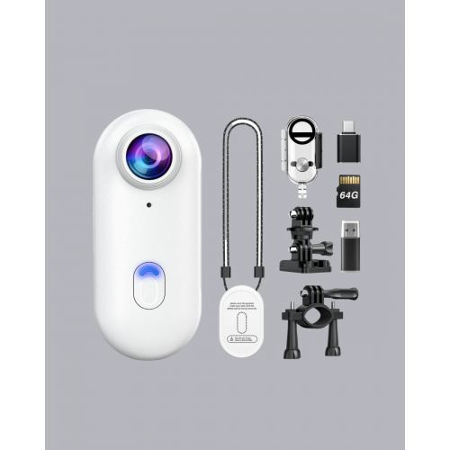 Kompakt 1080P Aksiyon Kamerası Suya Dayanıklı WiFi ve 120° Geniş Açı