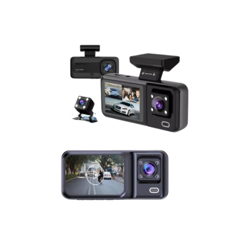 Tam Kapsamlı Araç Güvenliği: 3 Kameralı Full HD Kayıt Sistemi ile Ön İç ve Arka Görüş Tam Kapsamlı Araç Güvenliği: 3 Kameralı Full HD Kayıt Sistemi ile Ön İç ve Arka Görüş