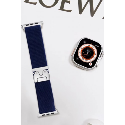 Apple Watch 42mm Forest Kumaş Kordon - Lacivert-(5796)