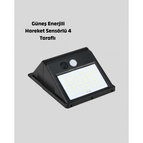 Solar LED Bahçe Aydınlatma – Hareket Sensörlü Güneş Paneliyle Şarj Olan IP65 Dayanıklı