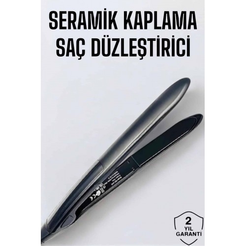 Saç Düzleştirici Led Ekranlı Isı Ayarlı Seramik Kaplama Profesyonel
