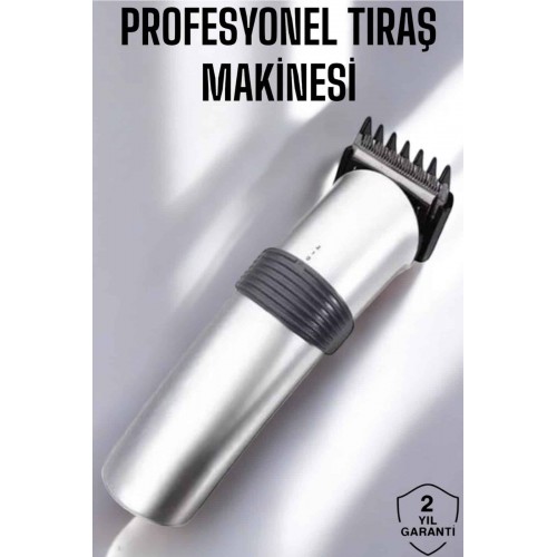 Erkeklere Özel Şarjlı Saç ve Sakal Kesme Tıraş Makinesi Seti