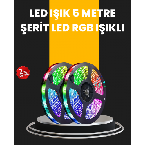 5 Metre Kumandalı Su Geçirmez Şerit LED