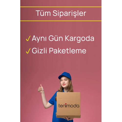 Özel Bölgesi Açık Dantelli Kırmızı Babydoll TM1238