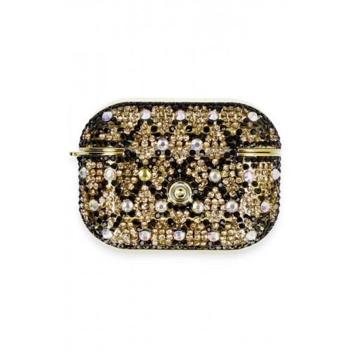 Airpods Pro 2 (2.nesil) Klor Taşlı Kılıf - Desen 4-(5796)