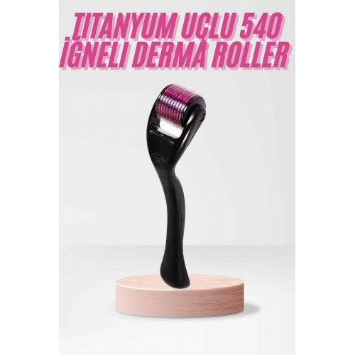 540 Iğneli Derma Roller 1Mm Titanyum Uçlu Saç Kaş Serum Kullanımına Uygun