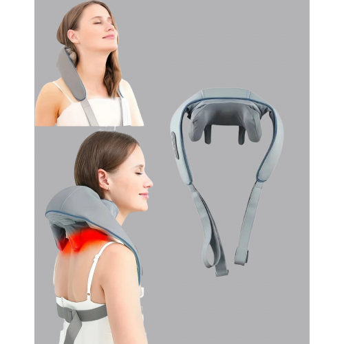 Titreşimli Boyun Masaj Cihazı Isı Terapili Şarjlı VNB-01 Ergonomik U Tasarım
