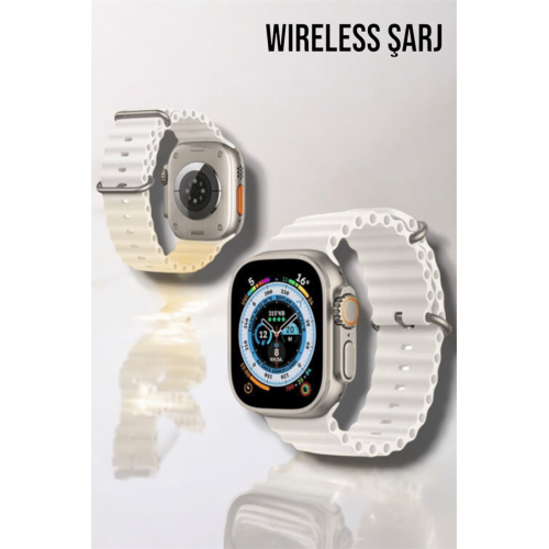 Bluetooth Bağlantılı 49MM Dokunmatik Akıllı Saat Sağlık ve Spor Takip Özellikli