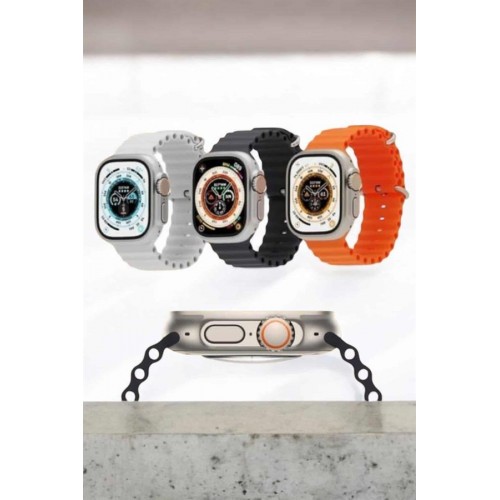 Bluetooth Bağlantılı 49MM Dokunmatik Akıllı Saat Sağlık ve Spor Takip Özellikli