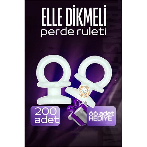Turk Elle Dikmeli Perde Düğmesi Perde Ruleti 266 ADET