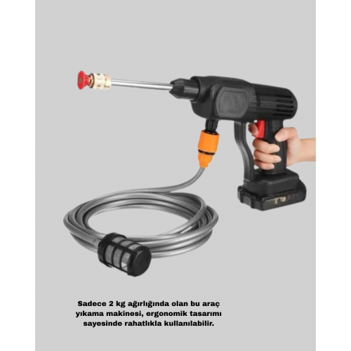 Taşınabilir Akülü Araba Yıkama Makinesi 1.7 MPa Basınçlı ve Ergonomik Tasarımlı Taşınabilir Akülü Araba Yıkama Makinesi 1.7 MPa Basınçlı ve Ergonomik Tasarımlı