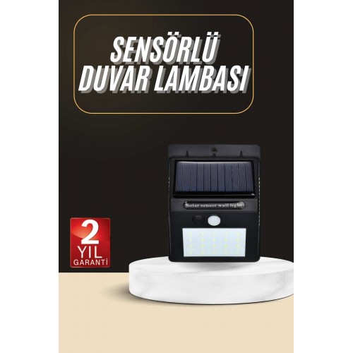 Solar Dekoratif Lambası Sensörlü Led Işık Bahçe Aydınlatma