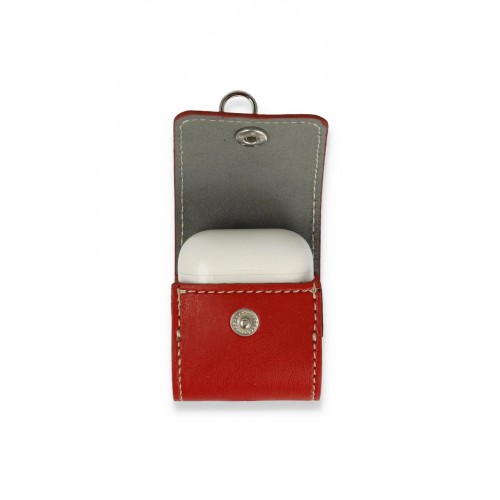 Airpods Pro (1.nesil) Askılı Kılıf - Kırmızı-(5796)