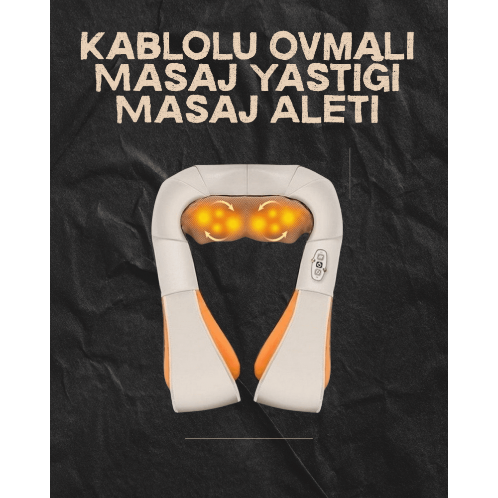 Ovmalı Isıtmalı Elektrikli Masaj Aleti – Boyun Sırt Bel Omuz ve Bacak İçin Profesyonel Masaj Aleti