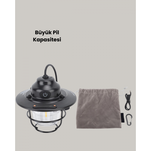 Hafif ve Taşınabilir Retro Tasarım Kamp Lambası Hafif ve Taşınabilir Retro Tasarım Kamp Lambası