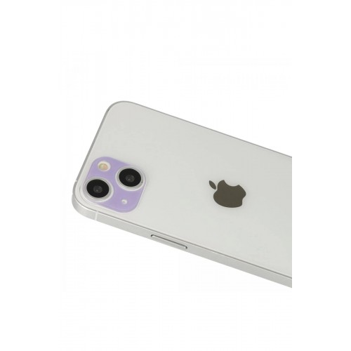iPhone 13 Rainbow Kamera Lens Koruma Cam - Mor-(5796)