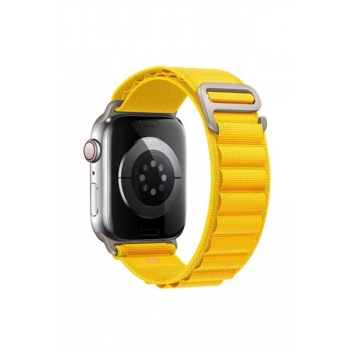 Apple Watch 38mm Mountain Kordon - Sarı-(5796)