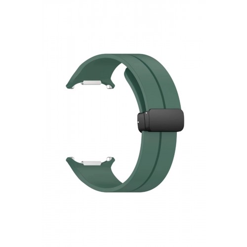 Watch 7 Ultra KR418 Tender Silikon Kordon - Koyu Yeşil-(5796)