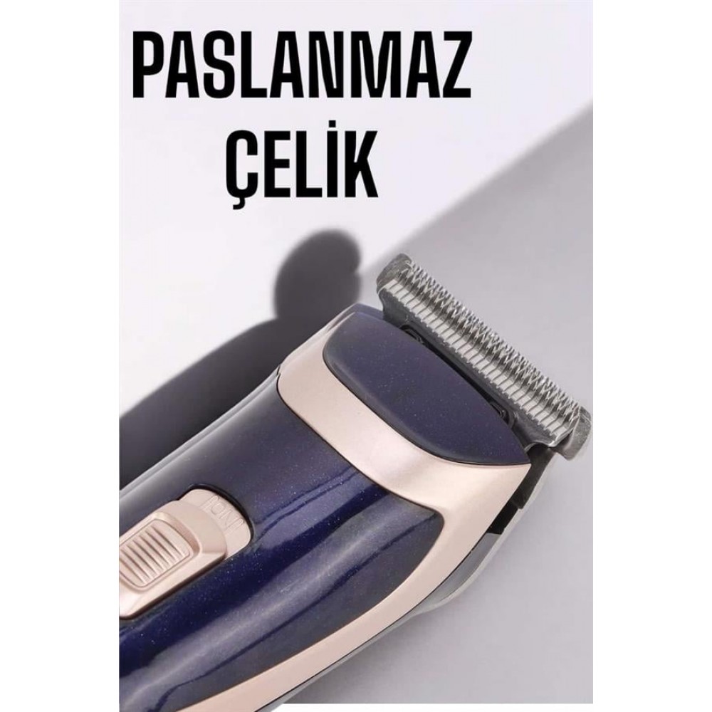 Profesyonel Şarjlı Saç ve Sakal Traş Makinesi Kolay Kullanım