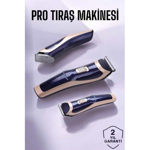 Profesyonel Şarjlı Saç ve Sakal Traş Makinesi Kolay Kullanım