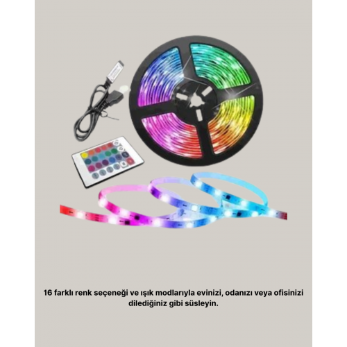 Uzaktan Kumandalı RGB Smart Şerit LED Işık Esnek ve Taşınabilir Dekorasyon Uzaktan Kumandalı RGB Smart Şerit LED Işık Esnek ve Taşınabilir Dekorasyon