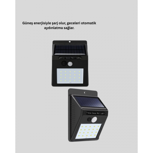 IP65 Dayanıklı Solar Enerjili Dış Cephe Aydınlatma