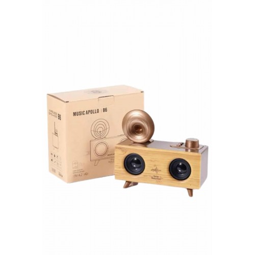 Gramafon Radyo Bluetooth Hoparlör Nostaljik Radyo FM Radyo