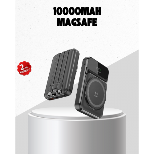 15W Kablosuz Şarj Özellikli 10000 mAh Powerbank –  Type-C Hızlı Şarj