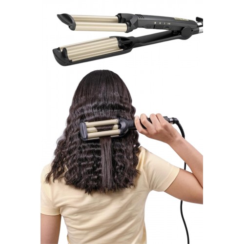 Saç Şekillendirici Wag Maşa Su Dalga Maşası Tüm Saç Tiplerine Uygun Saç Şekillendirici Wag Maşa Su Dalga Maşası Tüm Saç Tiplerine Uygun