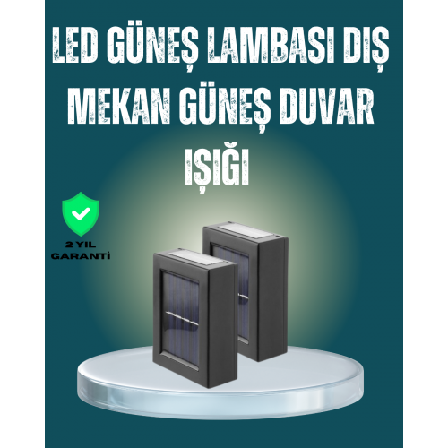 Suya Dayanıklı Güneş Enerjili Bahçe Lambası