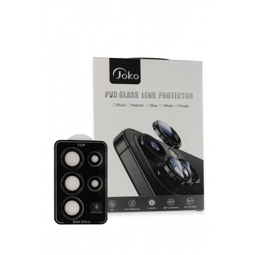 Samsung Galaxy S23 Ultra PVD Metal Kamera Lens - Siyah-(5796)