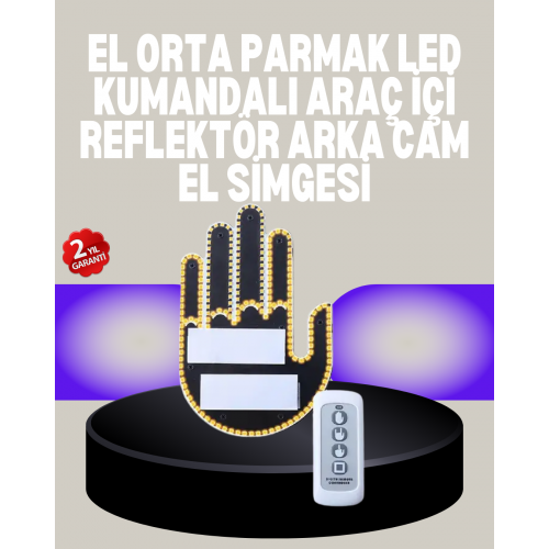 A Kalite Uzaktan Kumandalı LED Park Uyarı Işığı El Figürlü Model