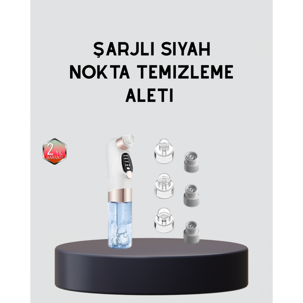 3 Kademeli Vakumlu Gözenek Temizleme Cihazı – Cilt Yenileyici Masaj ve Derin Temizlik