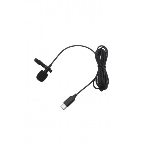 Type-C 2 Metre Double Mikrofon - Siyah-(5796)