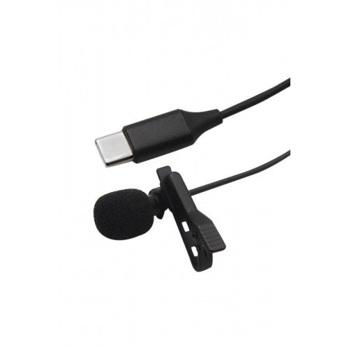 Type-C 2 Metre Double Mikrofon - Siyah-(5796)