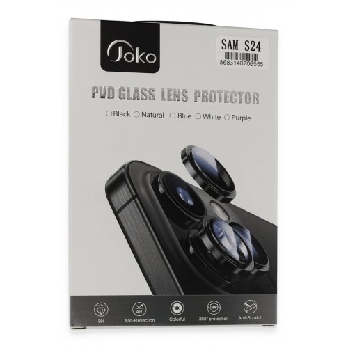 Samsung Galaxy S24 PVD Metal Kamera Lens - Siyah-(5796)