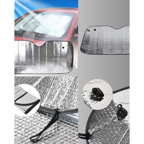 Metalize Reflektörlü Katlanabilir Araç Güneşliği – Yüksek Performanslı Isı ve UV Koruması