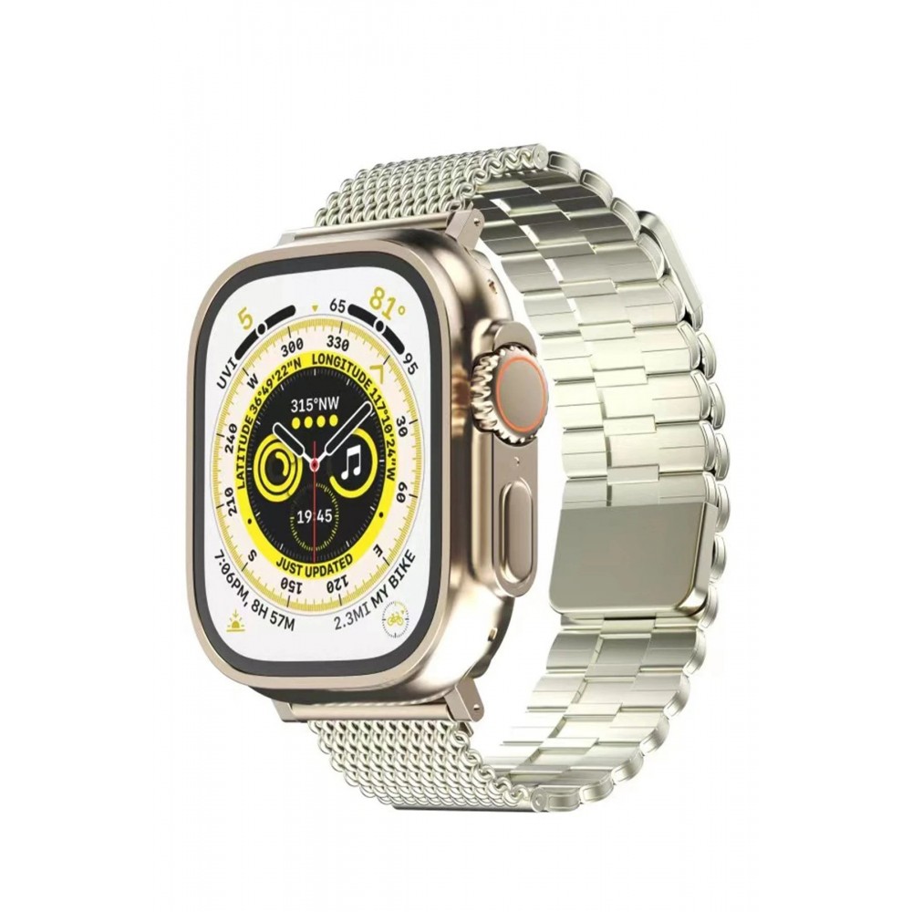 Apple Watch 42mm Ascend Metal Kordon - Yıldız Işığı-(5796)