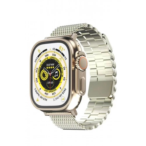 Apple Watch 42mm Ascend Metal Kordon - Yıldız Işığı-(5796)
