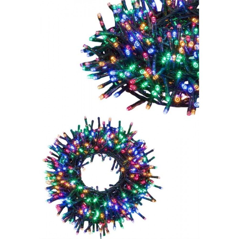 Ledli Fişli Led Dekor Lambası 5M RGB Yılbaşı Ağacı Işığı