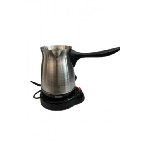 Yeni Nesil Türk Kahve Makinesi Cezvesi Siyah Gri Kablolu Pratik