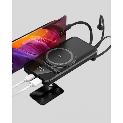 10000 mAh Kablosuz Powerbank – 15W Hızlı Şarj  Type-C Çoklu Çıkışlı