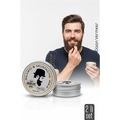 2 li Nano Bıyık Sabitleyici Wax - %100 Doğal Şekillendirici ve Besleyici Balm