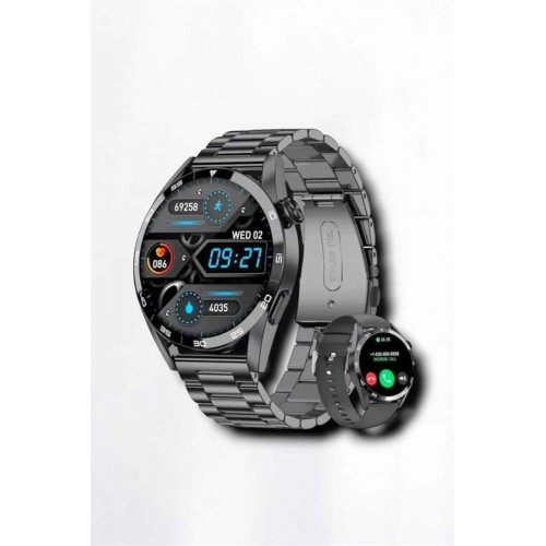 Suya Dayanıklı Dokunmatik Akıllı Saat Bluetooth 5.0 Sesli Asistan ve Sağlık Takibi