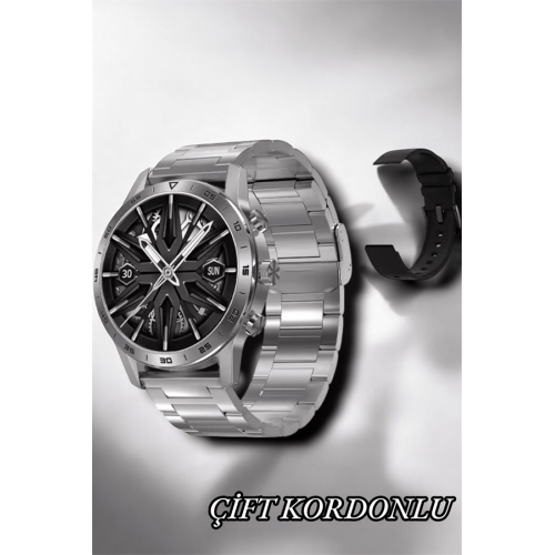 Suya Dayanıklı Dokunmatik Akıllı Saat Bluetooth 5.0 Sesli Asistan ve Sağlık Takibi