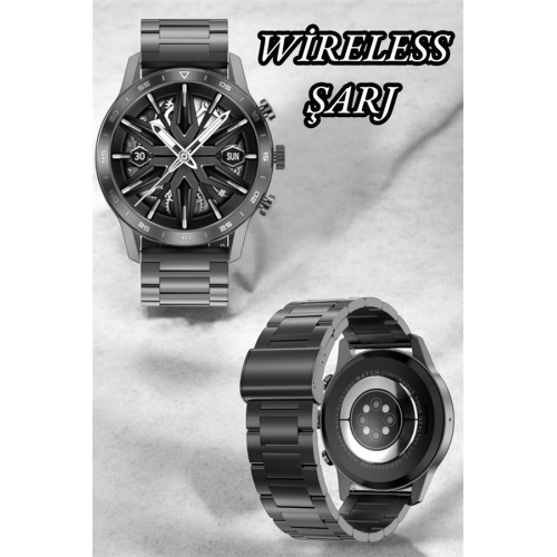 Suya Dayanıklı Dokunmatik Akıllı Saat Bluetooth 5.0 Sesli Asistan ve Sağlık Takibi