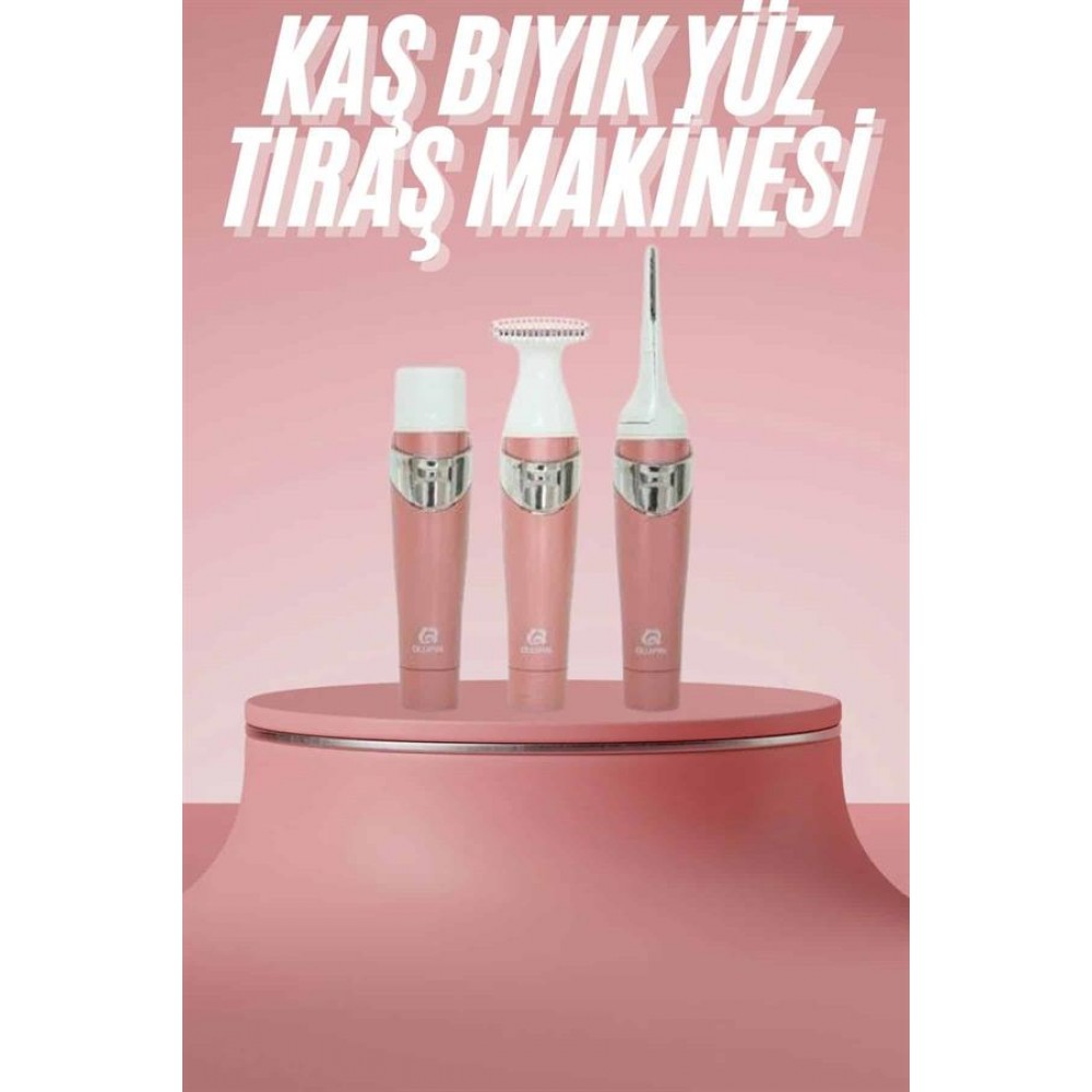 3 Başlıklı Kıl Tüy Temizleyici Epilasyon Aleti Tüm Cilt Tiplerine Uygun