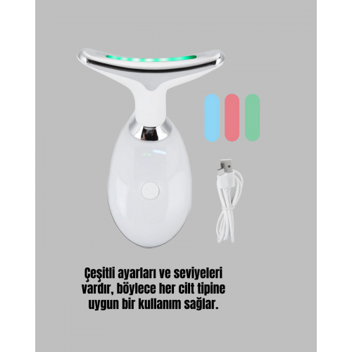 Kablosuz Şarjlı Yüz Masaj Cihazı | Cilt Yenileyici ve Nem Dengeleyici