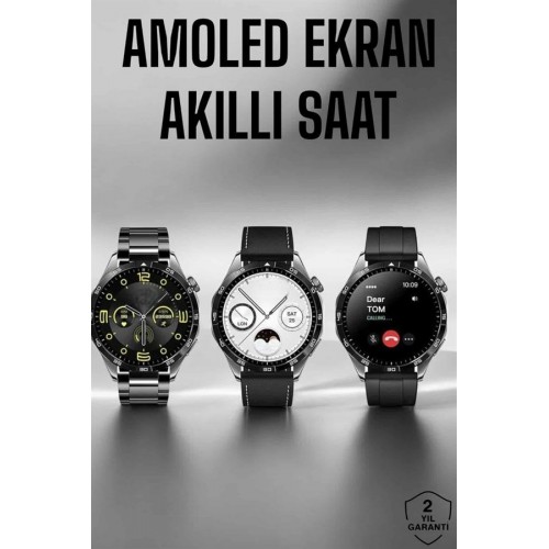 Akıllı Saat Metal Kordonlu GPS ve NFC Uyumlu Arama Cevaplayan