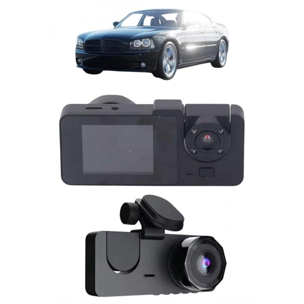 Gece Görüşlü DVR 3 Lensli Araç İçi Sürüş Kamerası Video Kaydedici